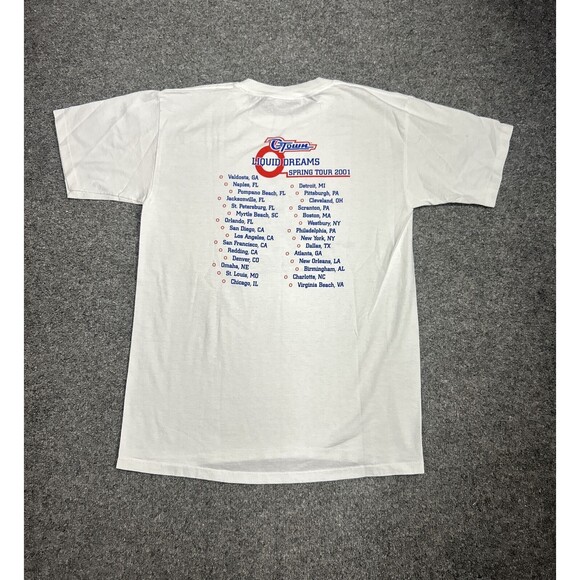 Vtg 2001 O-Town Liquid Dreams Tour Tee White Single Stich T-Shirt Size Medium - Picture 9 of 9